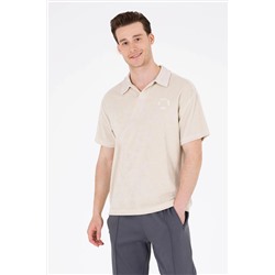 Erkek Taş Comfort Polo Yaka Tişört