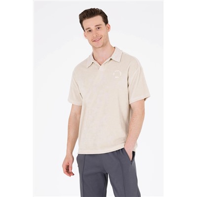 Erkek Taş Comfort Polo Yaka Tişört