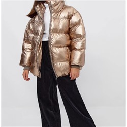 Зимняя куртка золотистая. Экспорт