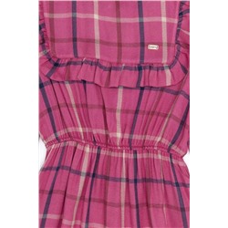 Kız Çocuk Pembe Dokuma Elbise