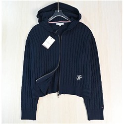 Повседневный вязаный кардиган с длинными рукавами ТОММИ ХИЛФИГЕ*Р