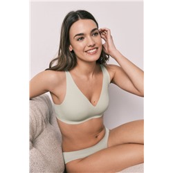 Top halter liso clean cut verde