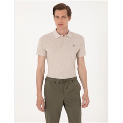 Taş Slim Fit %100 Pamuk Polo Yaka Basic Tişört