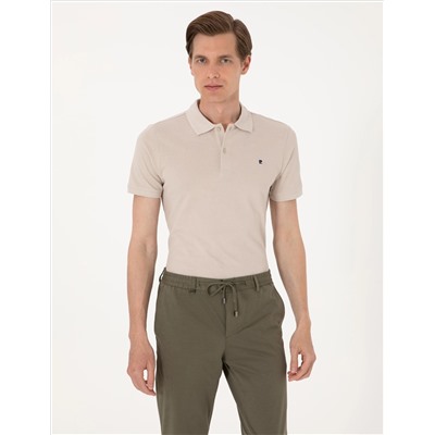 Taş Slim Fit %100 Pamuk Polo Yaka Basic Tişört