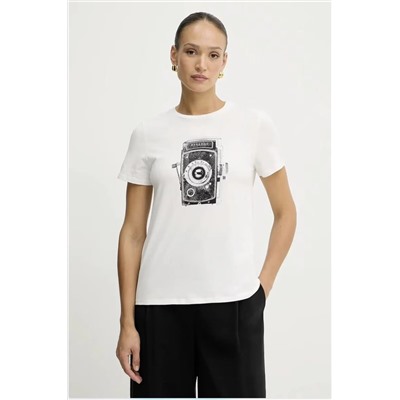 Футболки WEEKEND MAX MARA 26-style LOVE letter 1983. Эта серия — точная копия оригинального дизайна, с очень аккуратной строчкой и этикеткой, изготовленной на заказ. Изготовлены из комфортной и приятной для кожи ткани из чистого хлопка.