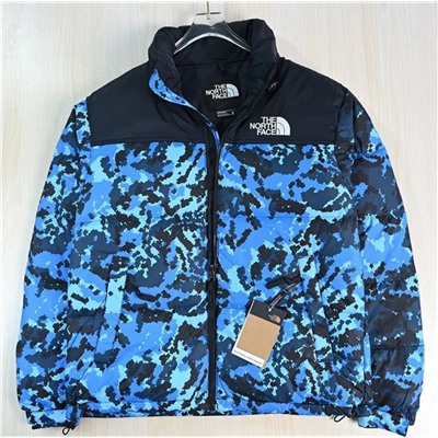 Теплая стеганая куртка-пуховик с камуфляжным принтом THE NORTH FAC*E