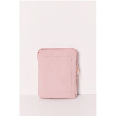 Funda tablet acolchada rosa logo