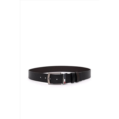 Erkek Çift Taraflı Siyah Kemer