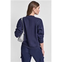 METALLIC BUBBLE LOGO FLEECE PULLOVER