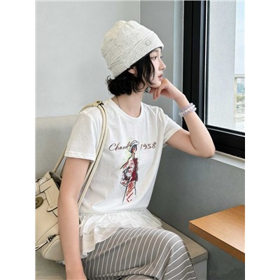 Женская футболка 2 вида ШАНЕЛ*Ь