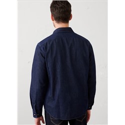 Standard-Fit Vintage Denim Shirt