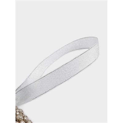 Венок декоративный, 25 см, полистирол, шампань, Celebration