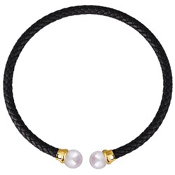 Колье-чокер Дуэт (Майорка 16мм белая; покрытие золото), Есть комплект