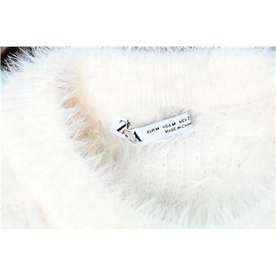 Белый, мягкий и теплый свитер ЗАР*А