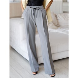 Брюки-палаццо из премиальной костюмной ткани с добавлением лиоцелла