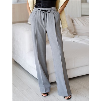 Брюки-палаццо из премиальной костюмной ткани с добавлением лиоцелла