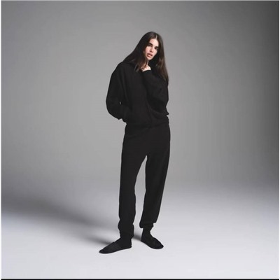 Женские спортивные штаны с начесом с резинкой внизу  SKIM*S  Экспорт