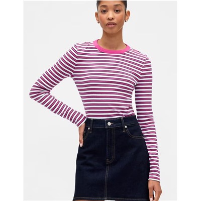 Essential Ribbed Crewneck T-Shirt