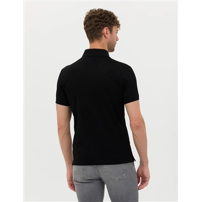 Siyah Slim Fit Merserize Tişört