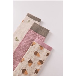Pack 3 calcetines largos ardillas