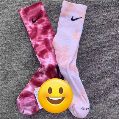 Носки с махрой в расцветке тай-дай  NIK*E