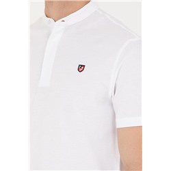 Erkek Beyaz Hakim Yaka Tişört