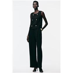 WIDE-LEG TROUSERS WITH DARTS