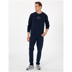 Lacivert Slim Fit Eşofman Altı