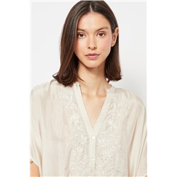 Camisón de seda - Beige