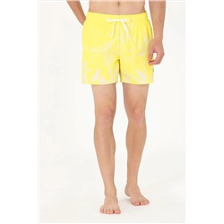 Erkek Neon Sarı Deniz Şortu