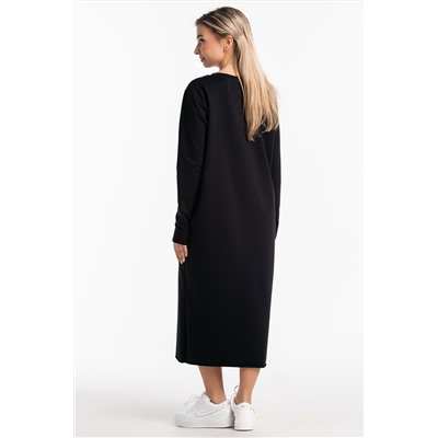 Платье-футер-длинное