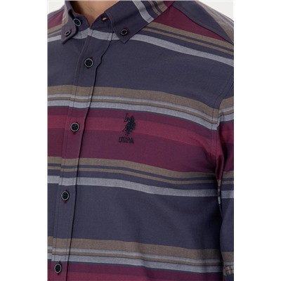 Erkek Lacivert Uzun Kollu Gömlek