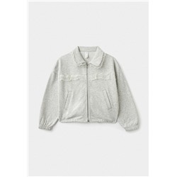 Детская свободная толстовка с кружевной отделкой, экспорт в Россию СЕЛ*А Цена на Lamoda со скидкой 2400₽  Материал: хлопок 80%, полиэстер 20%