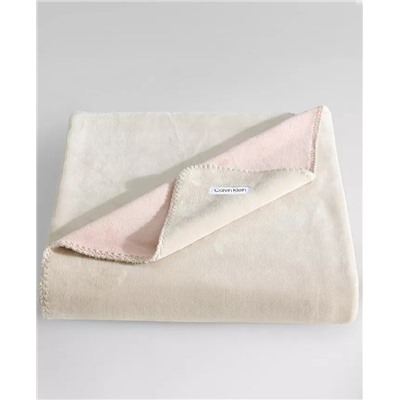Calvin Klein Modern Solid Reversible Throw, 70" X 50"