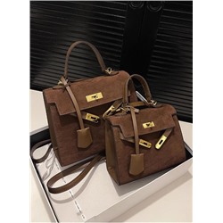 Красивая серая сумка из искусственного материала 👜