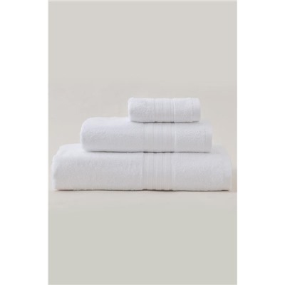 Martha Yüz Havlusu (TENCEL™) - Beyaz - 50x80 cm