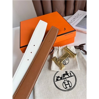 Мужской двухсторонний ремень  Herme*s 🧡