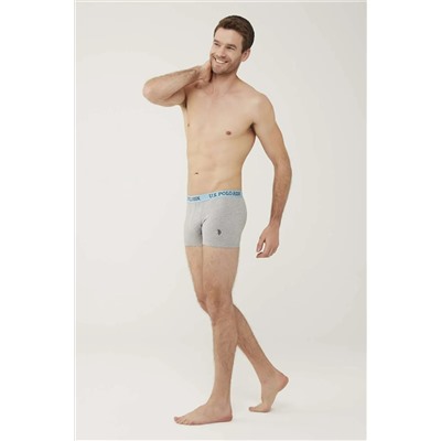 U.S. Polo Assn. 80446 Erkek Turkuaz-lacivert-gri 3'lü Boxer