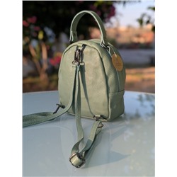 Итальянская сумка - рюкзак из натуральной кожи от AB Zapatos mochila NAPA menta АКЦИЯ