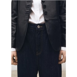 Tejano wideleg tiro bajo rinse wash