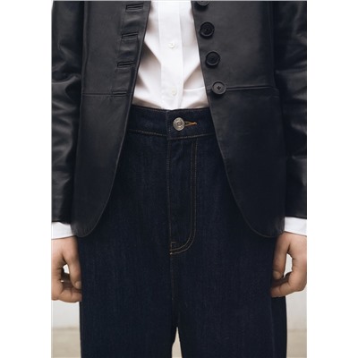 Tejano wideleg tiro bajo rinse wash