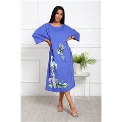 Удлиненная футболка хлопок с принтом Арт. 1092