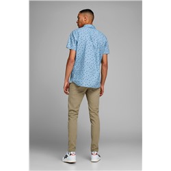 Pantalón recto Caqui