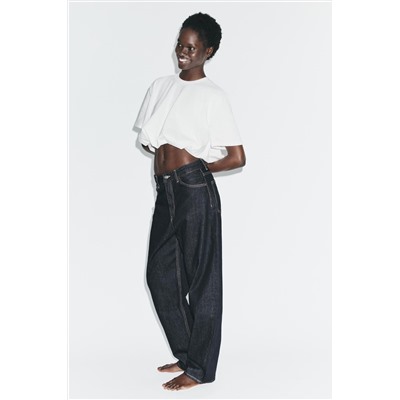 TRF BARREL HIGH-WAIST JEANS