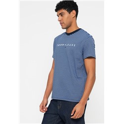 Tommy Jeans LINEAR LOGO STRIPE CREW NECK T-SHIRT - Camiseta estampada