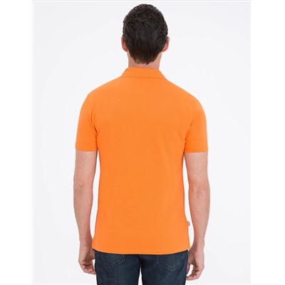 Turuncu Slim Fit Basic Tişört