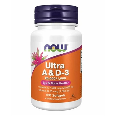 Ultra A & D-3  100 cap Now