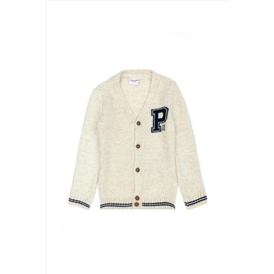 Erkek Çocuk Taş Melanj Triko Hırka