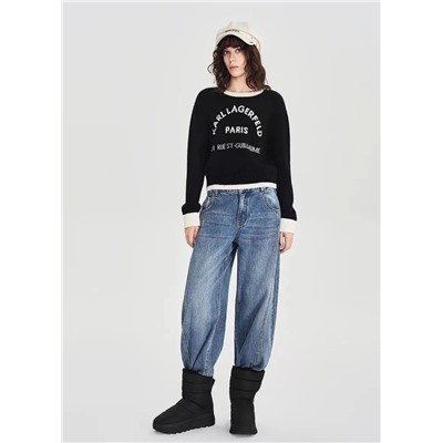 Женский вязаный свитер из шерстяной смеси КАР*Л 😎