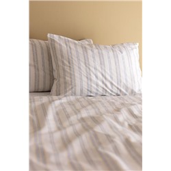 Avery King Size %100 Pamuk Ranforce Baskılı Nevresim Takımı - Mavi/Sarı